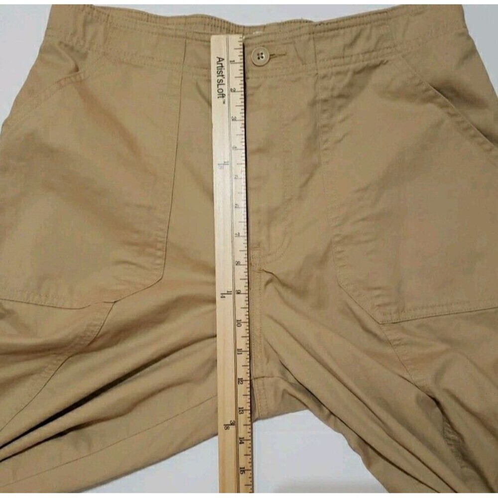 Abercrombie & Fitch Womens Relaxed Cargo Khaki Pants Curve Love Size 30/10 - Picture 7 of 10